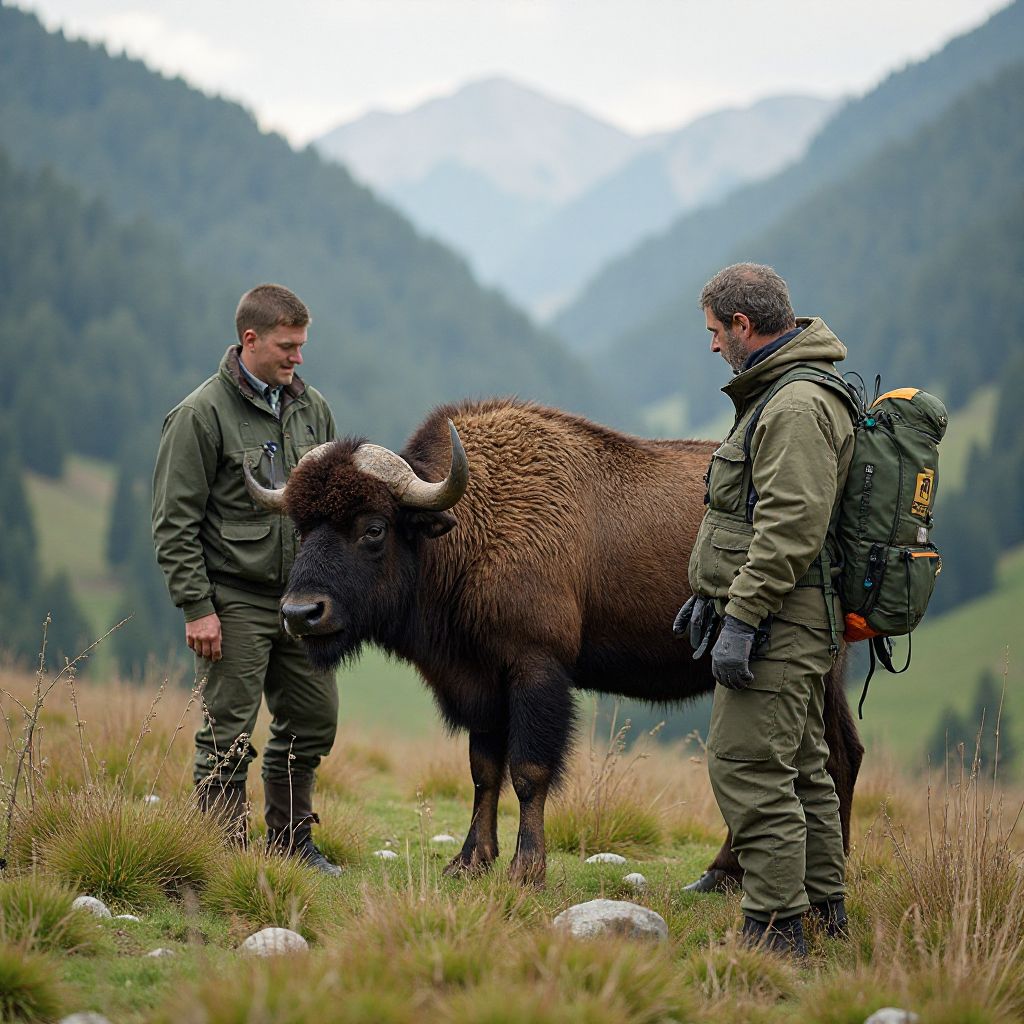Monitorizarea populației de zimbri reintroduși în sălbăticie
