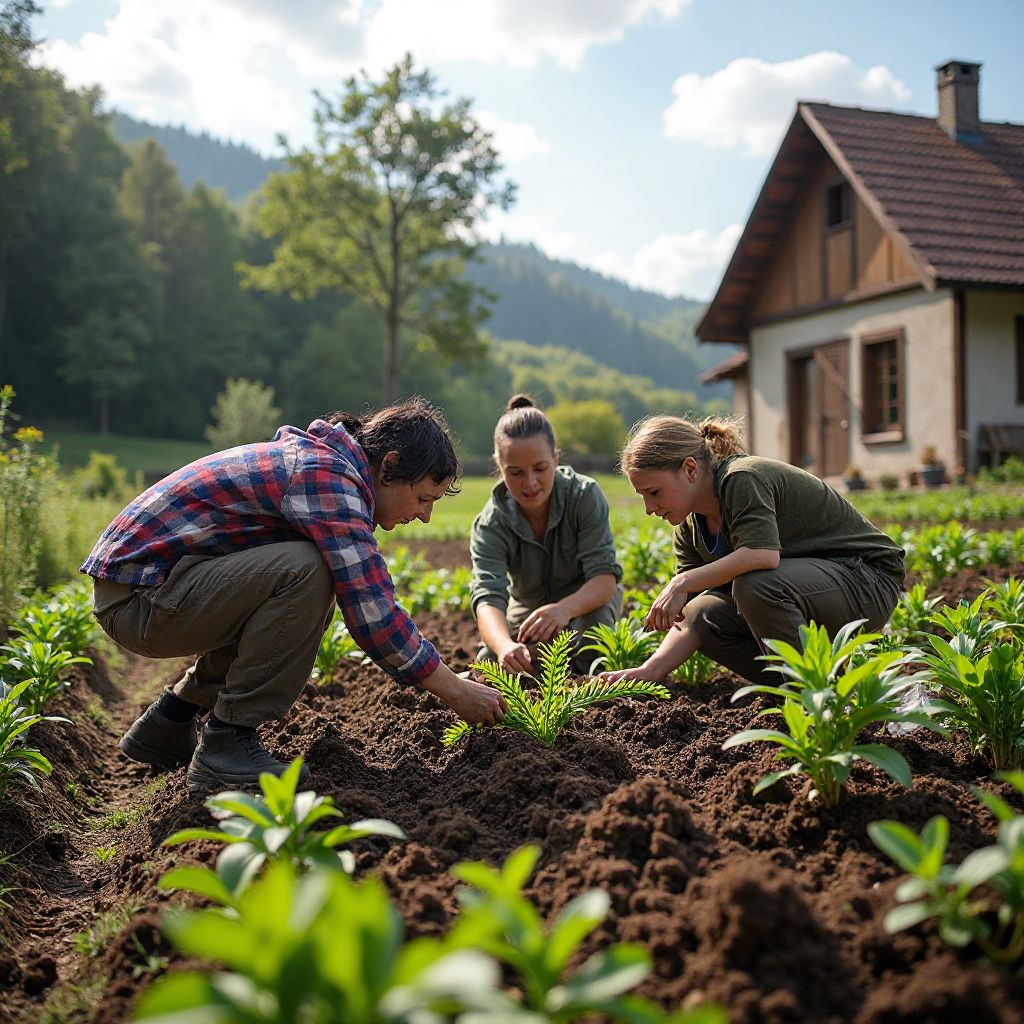 Workshop de permacultură cu comunitatea locală