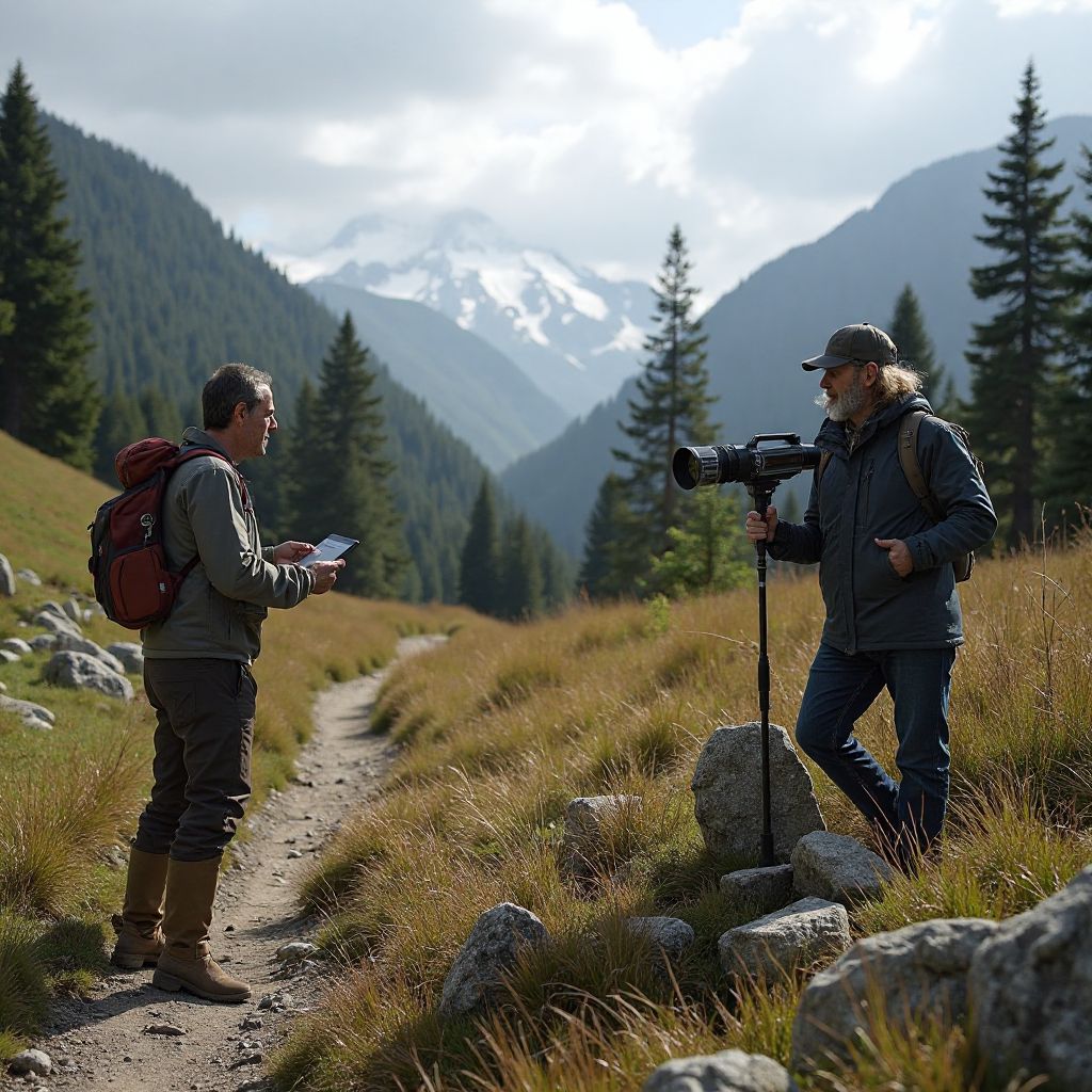 Muncă de teren în Munții Făgăraș